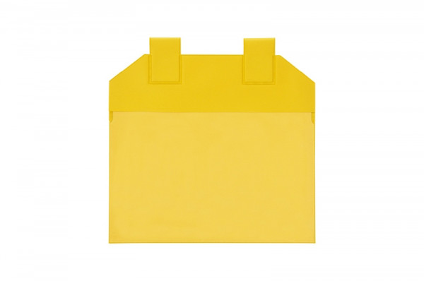KROG Gitterboxtaschen mit Magnetverschluss, A5 quer gelb, Öffnung: Längsseite, 5902071G