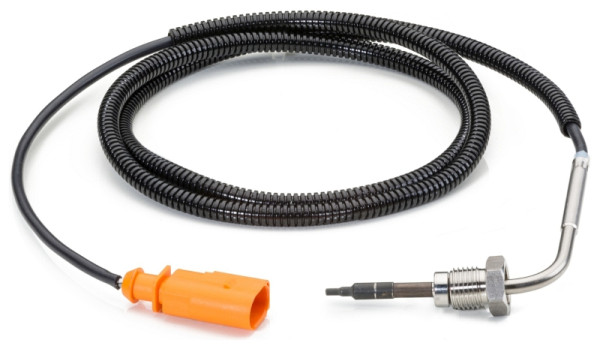 HELLA Sensor, Abgastemperatur, 2-polig, geschraubt, Kabel: 1100mm, 6PT 014 494-281