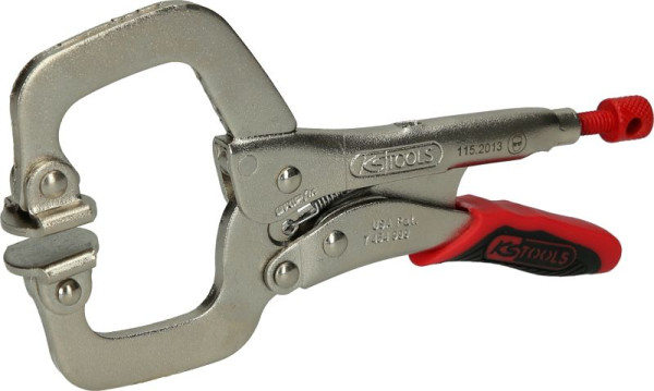 KS Tools Schweiß-Klammer-Gripzange, beweglichen Spannbacken 0-30mm, 115.2013