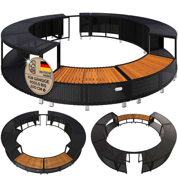 casaria Polyrattan Pool Rahmen für LAY-Z-SPA, 992839, 4251779125791