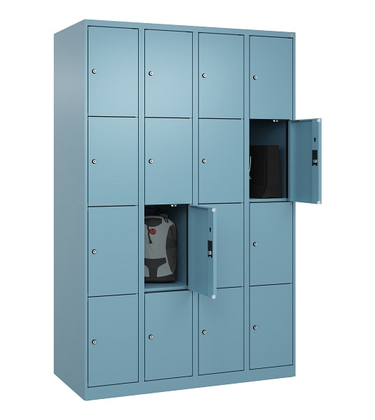 C+P Schließfachschrank Evolo PLUS, 16 Fächer, 1850x1200x500mm, 0010/0010, 049000-404 S10021
