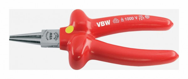 VBW VDE-Rundzange, Serie: 601-0, Abmessung: 160 mm, Gewicht [g]: 201 , 601005