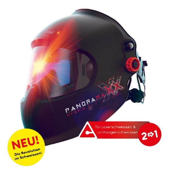 Optrel Automatik Laser- / Schweisshelm inkl. Frischluftsystem 'Optrel®' e3000X mit panoramaxx pure air hybrid CLT, 4550.681