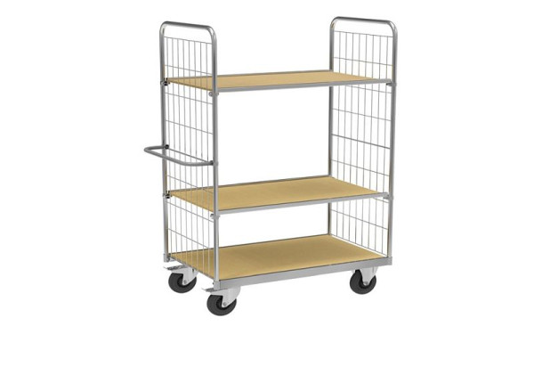 Kongamek Regalwagen 3 Ebenen schwer 1600 ESD, ESD Serie 9000, mit Bremsrollen ausgestattet, KM9000-3XL-ESDB