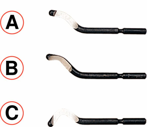 KS Tools Ersatzklinge für Entgrater, HSS E 200, 205.2012