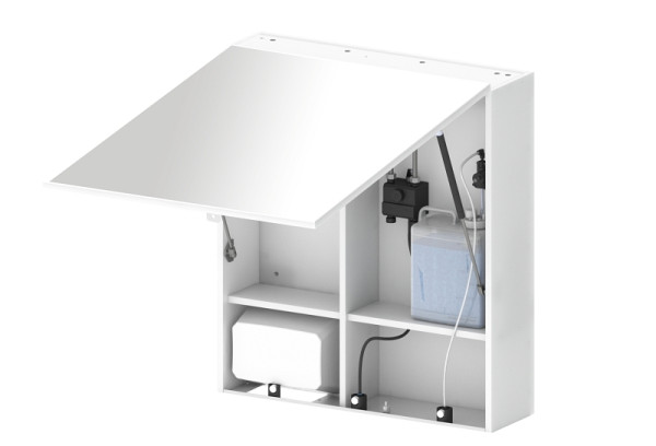 Benkiser Sensor Waschstation kompletter Sanitärschrank mit verschließbarem Spiegel, 1990101