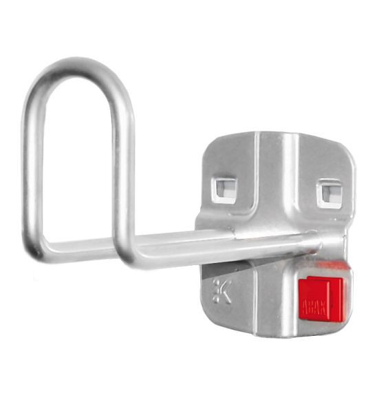 Kappes RasterPlan/ABAX Kabelhalter Hakenende 50 mm hoch alufarben, L 100 mm, 3340.00.9001