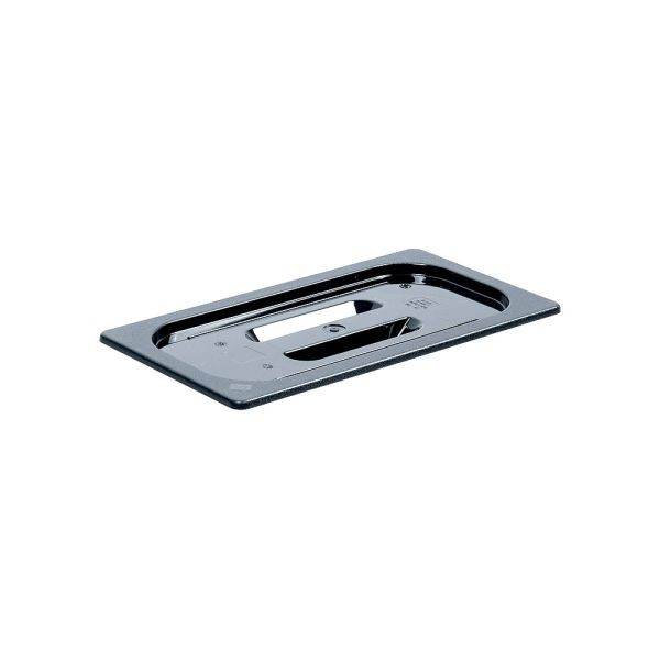 Stalgast GN-Deckel, Polycarbonat, schwarz, für GN 1/3 Behälter, GN1213001