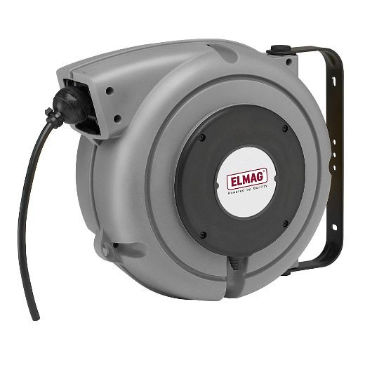 ELMAG Automatische Kabel-/Luftaufroller ZECA 'TWIN REEL', 7410 CT, 7 Meter, 4x1,0 mm² + 4x6 mm, IP 42, 44311