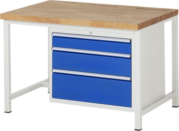 RAU Werkbank Serie 8000 - Modell 8259, B1250 x T900 x H840 mm, 13-8259A1-129B4S.11