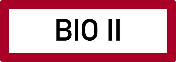 Schilder Klar Brandschutzzeichen BIO II, 297x105 mm Folie selbstklebend, 235/61