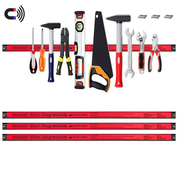DEUBA Magnetleiste 3er-Set 60cm inkl Montagematerial, 994735