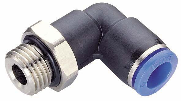 timmer B-WEd-10-3/8-KU, Winkel-Einschraubverschraubung zylindrisch mit O-Ring-Abdichtung, Schlauch-Ø: 10 mm, Gewinde: 3/8", VE: 10 Stück, 03180219