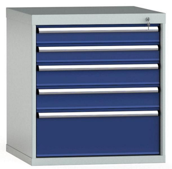 KLW Schubladenschrank 800 x 725 x 750 mm H x B x T, Einbaumaß: 700 mm, Einteilung: 36x36 Einheiten, EA / 100 kg, SGB0800-05EP-001