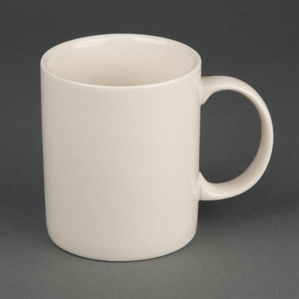 Olympia Ivory Henkelbecher 28,4cl (12 Stück), ofen-, mikrowellen- und spülmaschinengeeignet, Y093