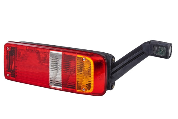 HELLA Heckleuchte, EasyConn I Hybrid, Hybrid, 24V, Anbau/geschraubt, Scheibenfarbe: mehrfarbig, LED-Lichtfarbe: rot/gelb/weiß, rechts, 2VP 340 934-101