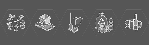 stumpf Sixco- Piktogramme, Set = 5 Motive, silberner Druck für dunkle Untergrundfarben, 5608810