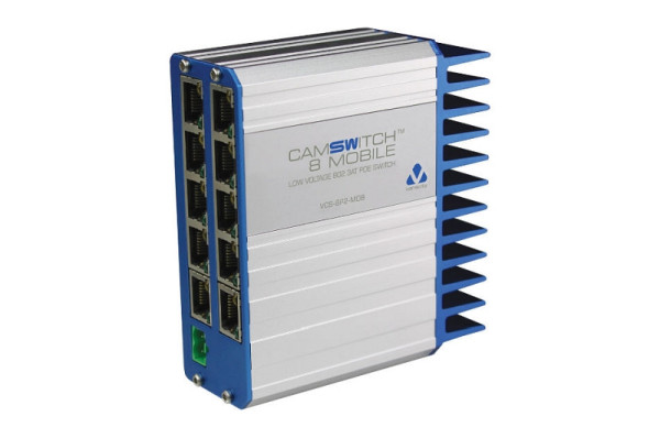 Veracity Ethernet Switch, 8x PoE, 2x RJ45, 12 - 24 V, DC-Anschluss, VCS-8P2-MOB