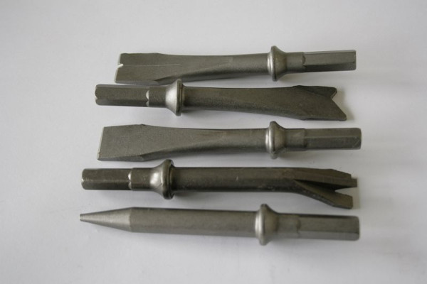 ELMAG Meißel-Set 6-kant, 10,2 mm, 5-teilig, 130 mm lang für Meißelhämmer, 42852