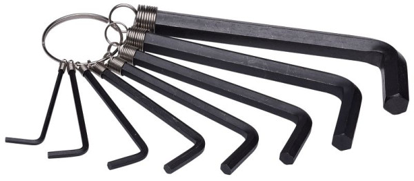 SW-Stahl Winkelschlüsselsatz, Innensechskant, 2-10 mm, 8-teilig, 04310SB