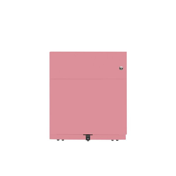 Bisley Rollcontainer Note™, 2 Schubladen, Tiefe 775 mm, Griffleiste, 601 pink, NWA79M7BF601