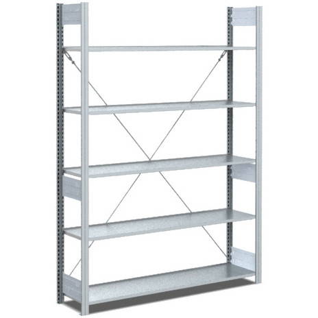 BITO Fachbodenregal Typ: EL Grundfeld 25mm-Boden Set /Archivregal 70kg 1849x996x324 verzinkt, C1250-0005
