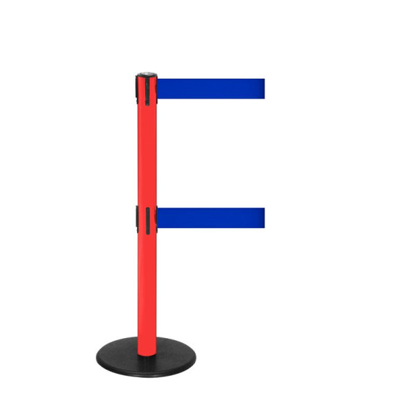 Stein HGS Personenleitsystem -P-Line Duo-, rot, blau, mit Gurtendstück (Standard), Gurtlänge: 2 x 2,3 m, 14149-0302