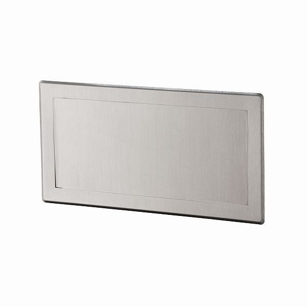 Air Wolf Abwurfklappe, Serie Sigma, H x B x T: 150 x 300 x 32 mm, Edelstahl gebürstet, 20-010