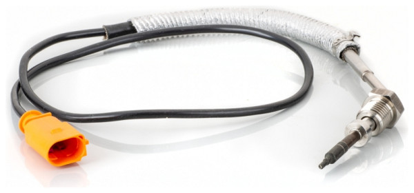 HELLA Sensor, Abgastemperatur, 2-polig, geschraubt, Kabel: 700mm, 6PT 014 495-071