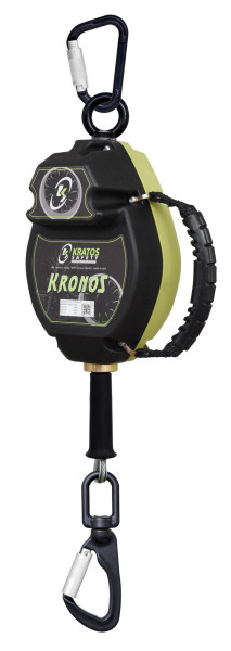 Kratos KRONOS Stahldrahtseil, Höhensicherungsgerät 10 m, das mit konstanter Geschwindigkeit aufrollt, FA2040310B