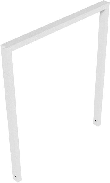 Schake Anlehnbügel aus Stahlrohr Rechteckrohr, 60 x 40 mm, ohne Querholm, Gesamtbreite: 1000 mm, feuerverzinkt, 456_100