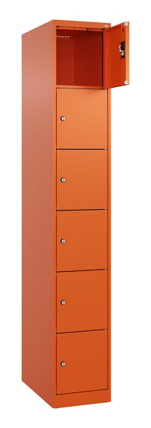 C+P Schließfachschrank Evolo PLUS, 6 Fächer, 1850x300x500mm, 2004/2004, 049000-106 S10023