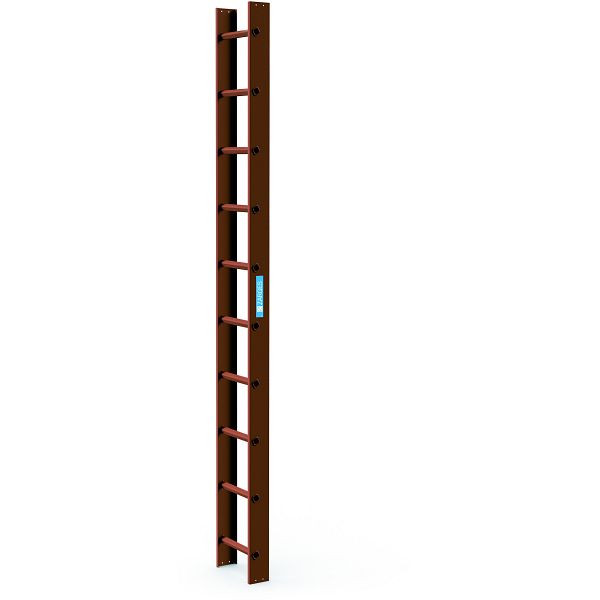 ZARGES Dachleiter 2,8 m Kupferbraun 10 Sprossen, 40398, 4003866403981