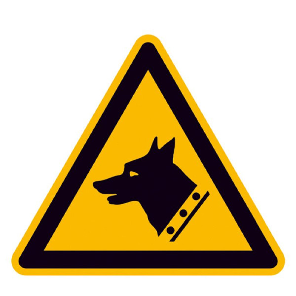 Stein HGS Warnschild, Warnung vor Wachhund, 200 mm / Folie, selbstklebend, 21.a8240