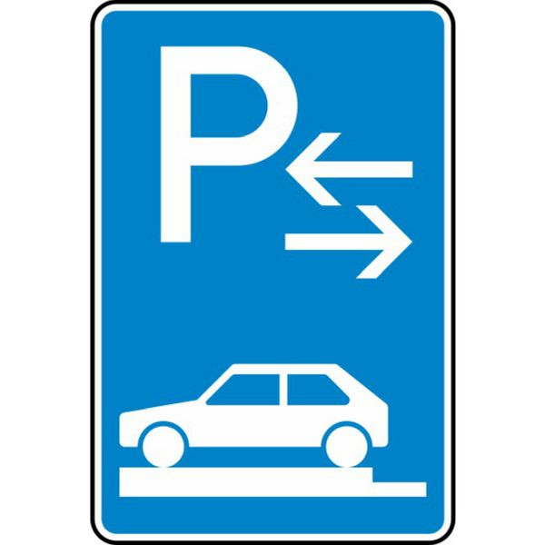 Stein HGS Parken auf Gehwegen ganz quer zur Fahrtrichtung links (Mitte) Nr. 315-83, 900x600mm /RA2/Alform, 315-83-222