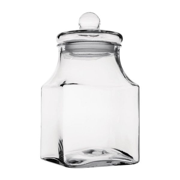 Olympia Glas Vorratsdose eckig 2.9L, 155 x 155 x 286 mm, FD959