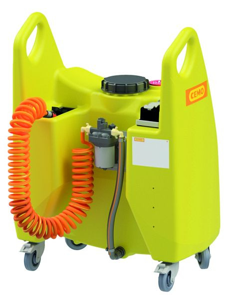 Cemo Transfer-Trolley Aqua 130 l, mit Elektropump, CAS-Akku, Ladegerät und Handbrause, 4 Ah, 11544