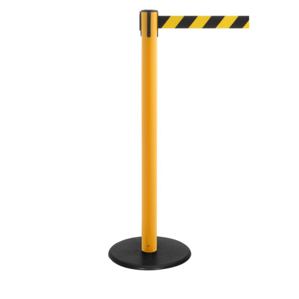 Stein HGS Personenleitsystem -P-Line Famous Safety-, gelb, schwarz/gelb diagonal (schraffiert), mit Gurtendstück (Standard), Gurtlänge: 2,3 m, 15155-0202