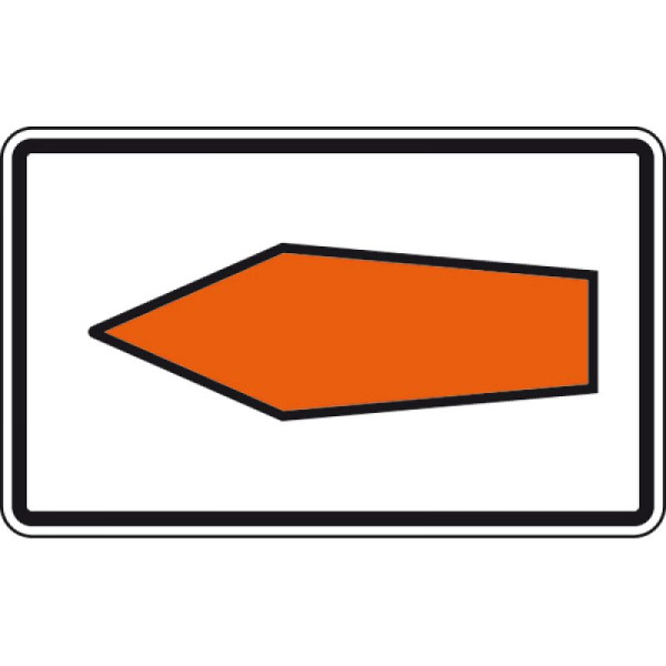 Stein HGS Umlenkungspfeil (Streckenempfehlung), linksweisend Nr. 467.1-10, 160x2500mm /RA1/Alform, 467.1-10-312