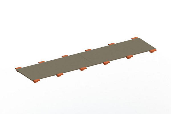 Meta Spanplattenboden 3600x800x19 mm, für Palettenregal MULTIPAL, 20077720
