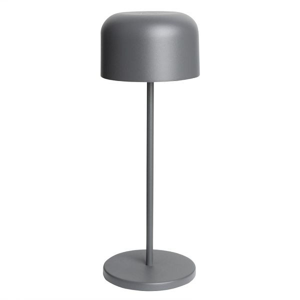Olympia Siena Tischlampe Runder Dom Grau 300mm, HZ211