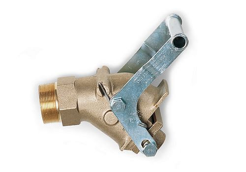 DENIOS Messingzapfhahn 2", selbstschließend, Werkstoff: Messing, 117134