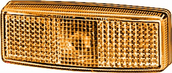 HELLA Seitenmarkierungsleuchte - Halogen - 12V - Schraubanschluss/Anbau - Lichtscheibenfarbe: gelb - rechts/links, 2PS 006 717-031
