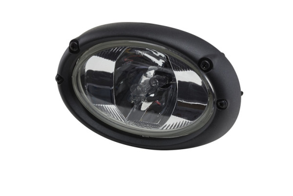 HELLA Halogen-Arbeitsscheinwerfer, Oval 100, 12V, Einbau/Schraubanschluss, 2-Punkt Befestigung, weitreichende Ausleuchtung, Stecker: AMP, 1GA 996 161-101