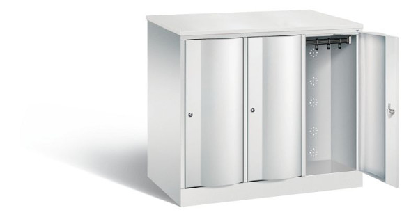 C+P XL-Schließfachschrank Resisto, H1077xB1148xT640mm, Farbe: Lichtgrau, 8271-373 S10059