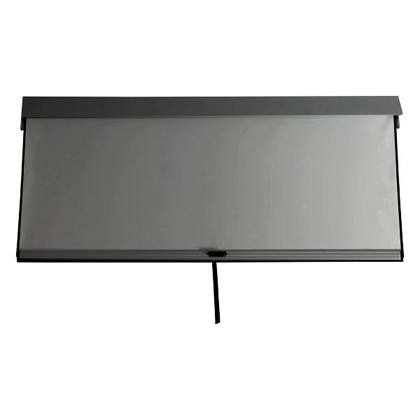 Mendler Seitenwand für Pergola HWC-L46, Pavillon Rollo Ersatzseitenwand, Stoff/Textil sturmfest 3x3m, anthrazit, 99263