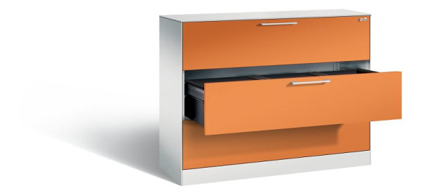 C+P Hängeregistraturschrank Asisto, H1010xB1200xT435mm, Farbe: Weißaluminium, Bügelgriff, 146041-313 S10012