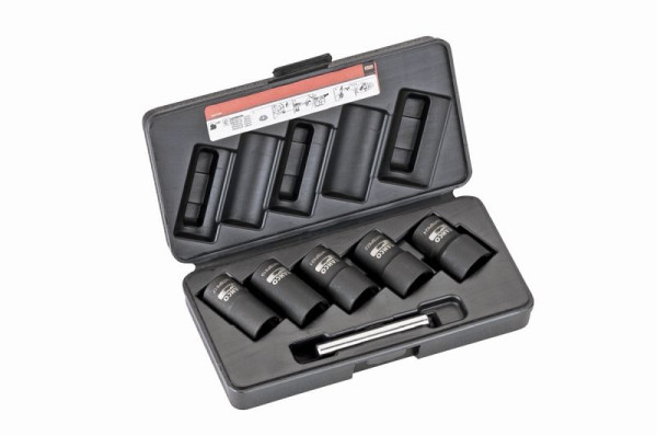 Bahco 1/2" Spezial Steckschlüssel-Satz (17, 19, 21, 22, 24 mm) + Splintentreiber, BWTSP6