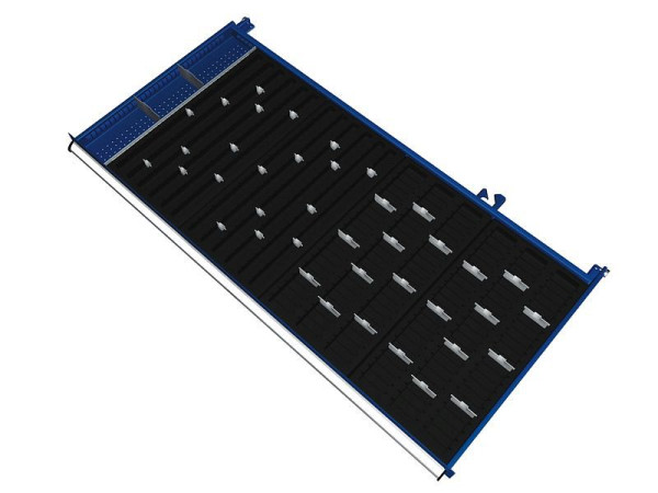 KLW Einteilungsmaterialsatz für Schubladen Fachhöhe 150 & 175 mm in SMB - Schrank, Schrankgröße 1439 x 750 mm B x T, B06, SMB-B06-118