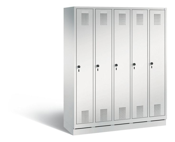 C+P Spind Evolo, 5 Abteile, H1800xB1480xT500 mm, Lichtgrau, 48020-50 S10007